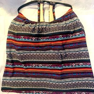 - New! Colorful Tankini Top sz Med